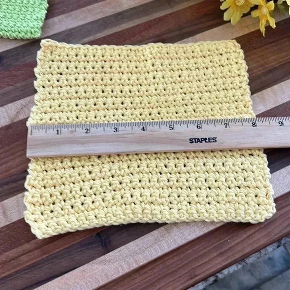 100% Cotton Handmade Washcloths - Set of 3 - Picture 5 of 8